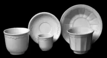 Niagara Shape (Scalloped Decagon) | Unspecified | Handleless Cup and Saucer | Collection | 001