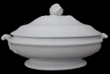 Nut with Bud | John Meir & Son | Vegetable Tureen Base and Lid | Item | 007