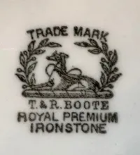 One Large Two Small Ribs | T. & R. Boote (& Co.) | Serving Bowl | Mark | 010