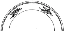 Oriental Shape_W. & E. Corn_Plate_ItemDrw_001
