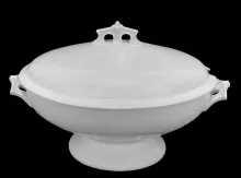 Pagoda | Thomas Elsmore & Son | Sauce or Soup Tureen Base and Lid | Item | 001