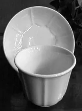 Paneled Grape_Unspecified_Handleless Cup and Saucer_Item_001