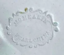 Pearl Sydenham | J. & G. Meakin | Sauce or Soup Tureen Underplate | Mark | 002