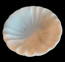 Plain Fluted and Scalloped | Anthony Shaw | Fluted with Scalloped Rim Bowl on Low Pedestal | Embossing | 002