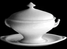 Plain Uplift | John Edwards | Sauce or Soup Tureen Base, Lid, and Underplate | Item | 001
