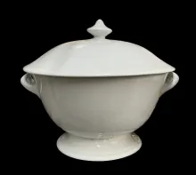 Plain Uplift | Richard Alcock | Hot Toddy Bowl with Handles and Lid | Item | 001