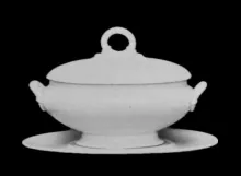 Plain | Brown-Westhead, Moore, & Co. | Sauce or Soup Tureen Base, Lid, and Underplate | Item | 001