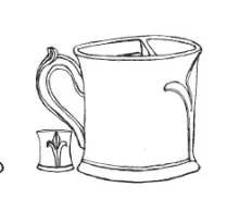 Plain | Coxon & Co. | Mug - Divided | ItemDrw | 001