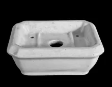 Plain | D. E. McNicol Pottery Co. | Soap Dish with Drain Hole(s) | Item | 003