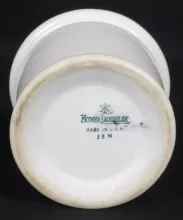 Plain | Homer Laughlin China Co. | Mustard Pot Base and Lid | Mark | 005