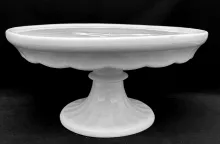 Plain | International Pottery Co. | Scalloped Cake Stand | Item | 001