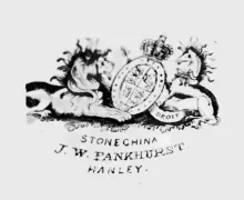 Plain | J. W. Pankhurst (& Co.) | Well and Tree Platter | Mark | 002