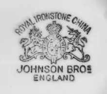 Plain | Johnson Bros. (Late Pankhurst & Co.) | Oyster Bowl | Mark | 002