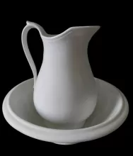Plain | Moore Brothers | Ewer and Wash Basin | Item | 001