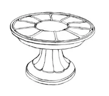 Plain | T. & R. Boote (& Co.) | Cake Stand | ItemDrw | 001
