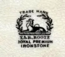Plain | T. & R. Boote (& Co.) | Well and Tree Platter | Mark | 002
