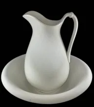 Plain | Taylor, Smith, & Taylor Co. | Ewer and Wash Basin | Item | 001