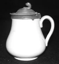 Plain | Unspecified | Mustard Pot Base and Lid | Item | 004