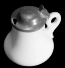 Plain | Unspecified | Mustard Pot Base and Lid | Item | 005