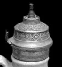 Plain | Unspecified | Syrup Pitcher with Metal Lid | Embossing | 002