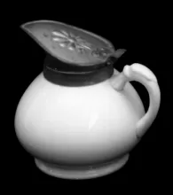 Plain | Unspecified | Syrup Pitcher with Metal Lid | Item | 015