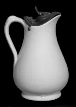 Plain | Unspecified | Syrup Pitcher with Metal Lid | Item | 016