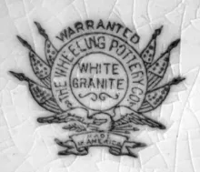 Plain | Wheeling Pottery Co. | Platter | Mark | 002