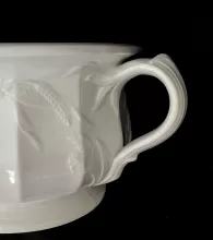 Poppy Shape | James & Charles Wileman | Chamber Pot Base and Lid | Handle | 002