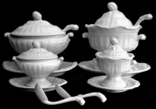 President Shape | John Edwards | Sauce or Soup Tureen Base, Lid, Underplate, and Ladle | Collection | 002