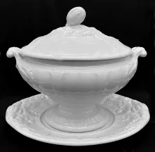 President Shape_John Edwards_Sauce or Soup Tureen Base, Lid, and Underplate_Item_007