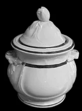 Quartered Rose | Jacob Furnival | Sugar Bowl with Lid | DecItem | 001