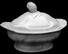 Quartered Rose | Jacob Furnival | Vegetable Tureen Base and Lid | Item | 002