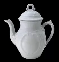 Quartered Scrolls | Unspecified | Teapot or Coffee Pot Base and Lid | Item | 002