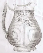 Reeded Grape_Pankhurst & Dimmock_High Relief Pitcher_KewDrw_001
