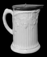 Reeded Grape | Unspecified | Syrup Pitcher with Metal Lid | Item | 001