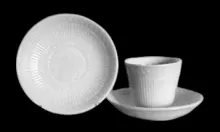 Ribbed Chain | J. W. Pankhurst (& Co.) | Handleless Cup and Saucer | Item | 001