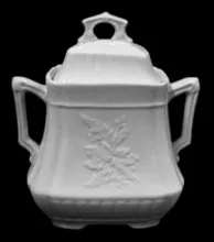 Ribbed Fern | Arthur J. Wilkinson (Late Richard Alcock) | Sugar Bowl with Lid | Item | 001