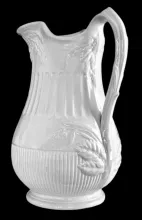 Ribbed Raspberry | J. & G. Meakin | Ewer | Handle | 007