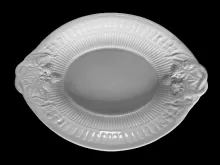 Ribbed Raspberry | J. & G. Meakin | Sauce or Soup Tureen Underplate | Item | 001