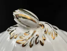 Ring O' Hearts | Livesley, Powell, & Co. | Vegetable Tureen Base and Lid | Finial | 003