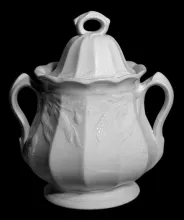 Scotia Shape | F. Jones (& Co.) | Sugar Bowl with Lid | Item | 001