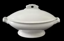 Scroll | Alfred Meakin | Vegetable Tureen Base and Lid | Item | 001