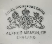 Scroll | Alfred Meakin | Vegetable Tureen Base and Lid | Mark | 004