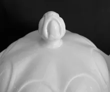 Scrolled Bubble | J. W. Pankhurst (& Co.) | Butter Dish with Lid | Finial | 004