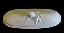 Sevres Shape | John Edwards | Brush Tray Base and Lid | Finial | 002