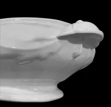 Sevres Shape | John Edwards | Vegetable Tureen Base and Lid | Embossing | 006