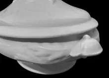 Sevres Shape | John Edwards | Vegetable Tureen Base and Lid | Handle | 007