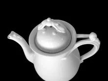 Split Handle | John Maddock & Son(s) (& Co.) | Teapot or Coffee Pot with Lid | Finial | 002