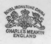 Square Ridged| Charles Meakin | Chamber Pot Base and Lid | Mark | 006