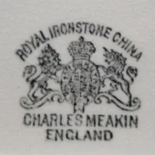 Square Ridged | Charles Meakin | Relish Dish | Mark | 004
